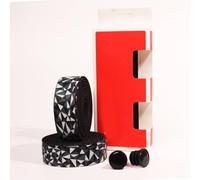 Bande flexible en polyuréthane et EVA pour guidon de vélo conçue pour absorber les chocs et maintenir une prise en main sûre dans toutes les conditions (noir gris)