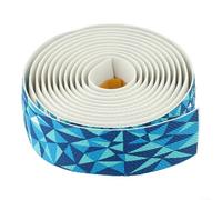 Bande flexible en polyuréthane et EVA pour guidon de vélo conçue pour absorber les chocs et maintenir une prise en main sûre dans toutes les conditions (blanc bleu)