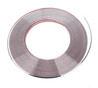 Bande flexible en PVC de 12,5 m pour panneaux muraux et plafonds, convient pour les bordures de carrelage et autres tâches de décoration intérieure (10 mm x 12,5 mètres)