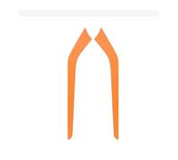 Bande Garniture Latérale Changement Vitesse Console Autocollant Décoratif Pour Tesla Pour Modèle 3 Pour Modèle Y 2021 - 2023 Décoration Intérieure(Orange)