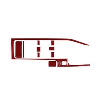 bande garniture tableau bord Autocollant central de panneau changement pour vitesse rangement console plancher voiture pour Forester 2009-2012(Rouge)
