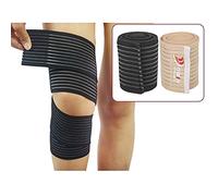 Bande Genoux Élastique 120cm, et Maintien de la Cheville pour Musculation, Powerlifting, Entraînement