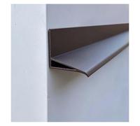Bande goutte d'eau mur vertical, Profil goutte bec d'aigle | Stoppe écoulement eau derrière gouttières, Protéger Planche fascia Des dégâts eau(Brown W 3cm,L-50cm/19.7")