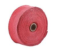 Bande Isolant Thermique Collecteur Echappement Tuyaux 50MM*10M Fibre De Verre Haute Température Pour Moto VTT - 6 Couleurs ( Couleur : Rouge )