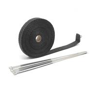 Bande Isolante Thermique pour Échappement Turbo Moto (5/10/15 M) - Rouleau De Tissu Isolant pour Collecteur D'échappement(15m Black)