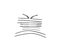 Bande Joint Garniture Seuil Fenêtre Complète En ABS Noir Pour Montants Centraux Voiture Pour A5 S5 Pour Sline 4 Portes 2017-2020 2021 2022 2023(2010-2016)