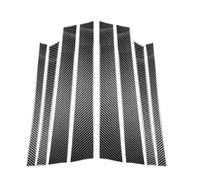 Bande Joint Voiture Autocollant couverture pilier B fenêtre voiture aspect carbone bande étanchéité garniture pare-brise décor pour BMW X5 F15 2014-2018 Joint Fenêtre Voiture