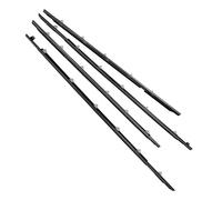 Bande Joint Voiture Lot 4 Bandes D'étanchéité Vitres Voiture Pour Land Pour Cruiser LC80 FZJ80 LX450 75710-60021 1990-1998 Joints portes et fenêtres(Noir)