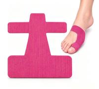 Bande Kinésiologie Oignon, Correcteur Hallux Valgus Prédécoupé Respirant | Coton respirant sans latex, ajustement élastique, retrait sans résidu, invisible sous les chaussettes.(Rose,60pcs)