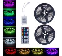 Bande LED - 100% nouvelle - 10M 5050 SMD RGB - 600 LEDs - Télécommande IR - Intérieur