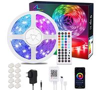 Bande LED 10M Bluetooth, ALED LIGHT Ruban Lumineux LED SMD 5050 RGB Multicolore avec Télécommande à Infrarouge 44 Touches + Alimentation 12V, Kit de Bandeau LED Flexible pour Décoration Maison