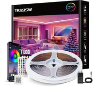 Bande Led 20M,Rgb Led Ruban Lumineuse Flexible Multicolore App Contrôle Avec Télécommande 44 Touchessynchronisée Musical