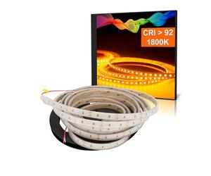 Bande LED 2835 Ambre (1800 K) IRC 92 84 W 5 mètres 24 V IP67