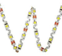 Bande LED adhésive 40 W écrites lumineuses vitrines pub lumière colorée Zig-Zag 12 V