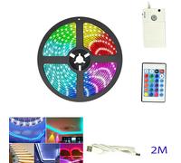 Bande LED avec Capteur Mouvement A Infrarouges USB Batterie 2M RGB TE-B0452