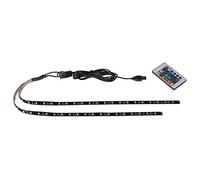 Bande LED avec USB pour TV 2 x 50 cm RGB avec télécommande bande LED 5 V adaptée à l'éclairage de votre téléviseur via connecteur USB