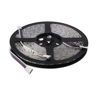 Bande LED Bande de 5 mètres - chaîne lumineuse avec 60 LED en couleurs RGB - colorée avec une puissance de 14,4 watts autocollante | RGB, 5M 5050SMD 60LED/m IP20