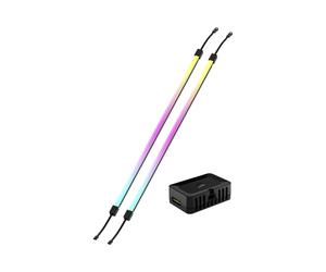 Bande LED Corsair iCUE LINK LS350 Aurora, Kit de 2, Noir, Multicolore, 350x10x10mm, Réf: CL-9011135-WW