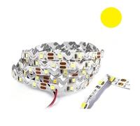 Bande LED courbable 12 V smd 2835 5 mètres strip adhésif pliable pour créer des enseignes angles courbes lettres (lumière chaude)