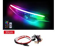 Bande LED DRL RGB élastique et flexible pour voiture - télécommande + APP