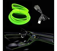 Bande Led El Wire 5m Usb 5v Pour Décoration Intérieure Voiture - Bordure 6mm - Protection Fusible Incluse - Jack Daniels