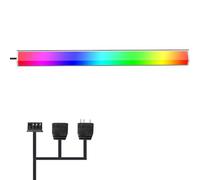 Bande LED GIM ARGB - 1 pièce - 30 cm - 5 V - 3 broches - 4 broches - Pour boîtier PC, ordinateur de jeu, accessoire d'ordinateur - RGB LED AIO