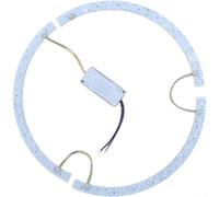 Bande LED incurvée pour ventilateur de plafond - Barre lumineuse à trois couleurs changeantes de 38 cm avec support magnétique - Compatible avec double pilote de 36 W - Design de lentille flexible
