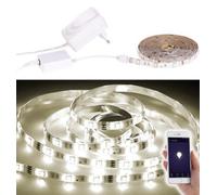 Luminea Home Control : Bande LED LAM-515 - 5 m blanc chaud - Avec accessoires Blanc Chaud