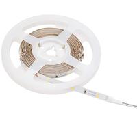 Bande LED pour éclairage indirect blanc chaud (3000 K), raccourcissable, flexible et autocollant, 5 m de longueur