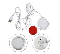 Bande LED pour imprimantes 3D - ABS blanc compatible avec FDM Résine Imprimante Accessoires Veilleuse Modèle Set Lampe LED Plastique Kit de lampe LED standard de 4 cm de diamètre