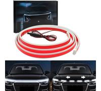 Bande LED pour voiture - 12 V - 2 m - Kit Dynamic Scan Start Up Hoodbeam - Bande lumineuse LED pour capot de voiture - Feu de circulation diurne - Bande lumineuse décorative pour camion, SUV 12 V, 2 m