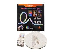 Bande LED RGB Multicolore - Ruban Néon Contrôlable par Application | Décoration Intérieure pour Chambre, Salon, Cuisine, Bureau, Cinéma Maison, Ambiance Festive, Fête, Soirée et Vacances
