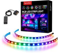 Bande Led Rgbic Adressable Ws2812B Bande Led Rgb Éclairage Pc Magnétique Éclairage Intérieur,5V 3-Pin-Add-Rgb,Compatible Avec Asus