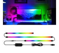 Bande LED RGBIC pour Écran PC - Kit de Rétroéclairage avec Synchronisation des Couleurs pour Gaming, Lumière d'Ambiance USB Immersive, Compatible Windows & Mac OS (24 Pouces 3 Côtés)
