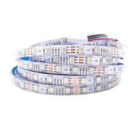 Bande LED RGBWW 5 m DC12 V SK6812 RGBWW 60 LED/m 5050 SMD flexible DC12 V IP20 IP65 IP67 blanc/noir PCB 1 IC conducteur 3 LED (12 V 5 m SK6812 RGBW, blanc PCB IP65)