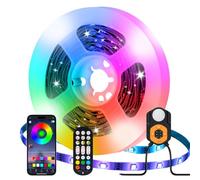 Bande LED RVB avec détecteur de mouvement - 3 m - USB - Avec détecteur de mouvement PIR et commande par application Bluetooth - Veilleuse avec détecteur de mouvement - Pour lit, armoire, décoration