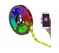 Bande LED RVB USB connectée à commandes vocales - 2 m - Luminea Home Control
