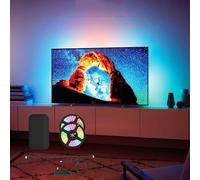 Bande LED synchronisable pour téléviseur, éclairage LED RGB à Couleurs changeantes avec Application Intelligente/Commande vocale, rétroéclairage LED avec boîtier de synchronisation