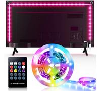 Bande Led Tv 2M (4 X 50 Cm), Rétro-Éclairage Led Tv Usb, Bande Led Rgb Pour Tv De 40 À 60 Pouces Avec Télécommande, 4 Modes Musicaux, 8 Couleurs Changeantes