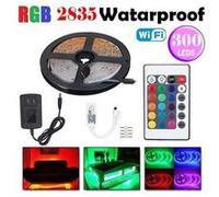 Bande led wifi rvb smd 2835 dc12v flexible led + contrôleur pilote - blanc