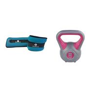 Bande lestée néoprène 1 kg x2 & Kettlebells fit, Mixte Adulte, Rose, 2 kg