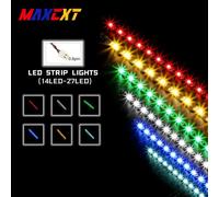 Bande lumineuse à particules Led 14/27, accessoires de bricolage, Mini broche de 15cm de 0.8mm, Compatible avec les modèles de blocs de construction Lego 27LED ICE Blue