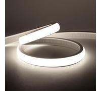 Bande Lumineuse Au Néon COB Dimmable avec Variateur 16m Corde LED Blanc Froid Ip65 Gel De Silice Flexible étanche pour La Décoration Extérieure De La Cuisine à La Maison, Cold White, 26m