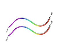 Bande lumineuse blanche ARGB 400mm compatible avec Phanteks Digital-RGB et cartes mères 5V 3PIN AURA Sync, 2 pièces