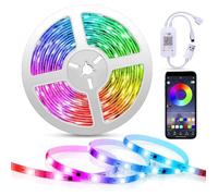 Bande lumineuse décorative - QJRRX - 5050 RGB - 3M - Contrôle Bluetooth - Multicolore