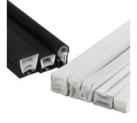 Bande lumineuse flexible en silicone et néon LED étanche, tube néon extérieur, pliable, découpable, sans spot, 1 pièce