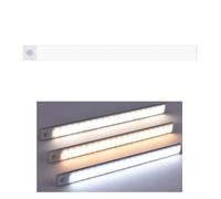 Bande lumineuse intelligente Ultra-mince avec capteur de corps humain, bande lumineuse LED magnétique rechargeable - 20 cm Argent