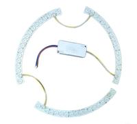 Bande lumineuse LED 26 cm 72 W tricolore à intensité variable Compatible avec les plafonniers Blanc chaud neutre Blanc froid Économe en énergie Installation facile (light strip driver)