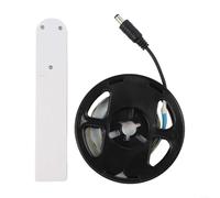 Bande lumineuse LED à capteur intelligent, boîtier à piles à induction pour armoire, lit, bas de garde-robe, éclairage (lumière chaude, 2 m)