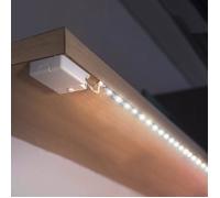 Bande Lumineuse Led Alimentée Par Batterie,1 Mètre Rubans À Led Alimentée Par Batterie Blanc Jour 6500K Pour Étagères Et Sou[CA173]